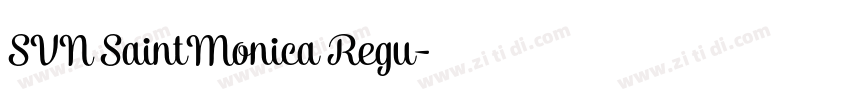SVN SaintMonica Regu字体转换